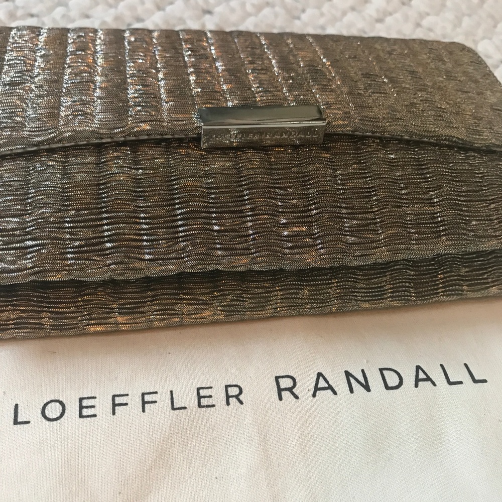LOEFFLER  RANDALL crossbody clutch purse DUST BAG
